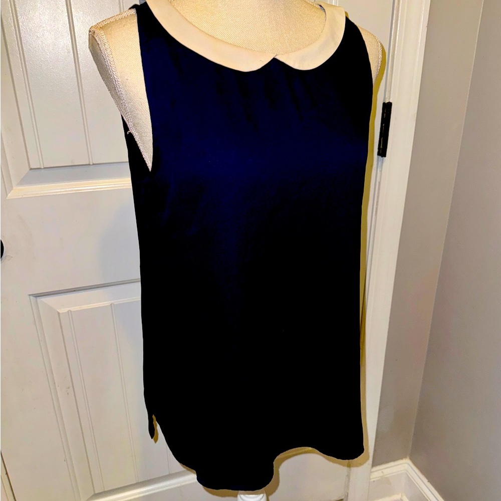 LOFT Sleeveless Collared Blouse